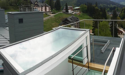 Dachausstieg Solara PERSPEKTIV in den Bergen